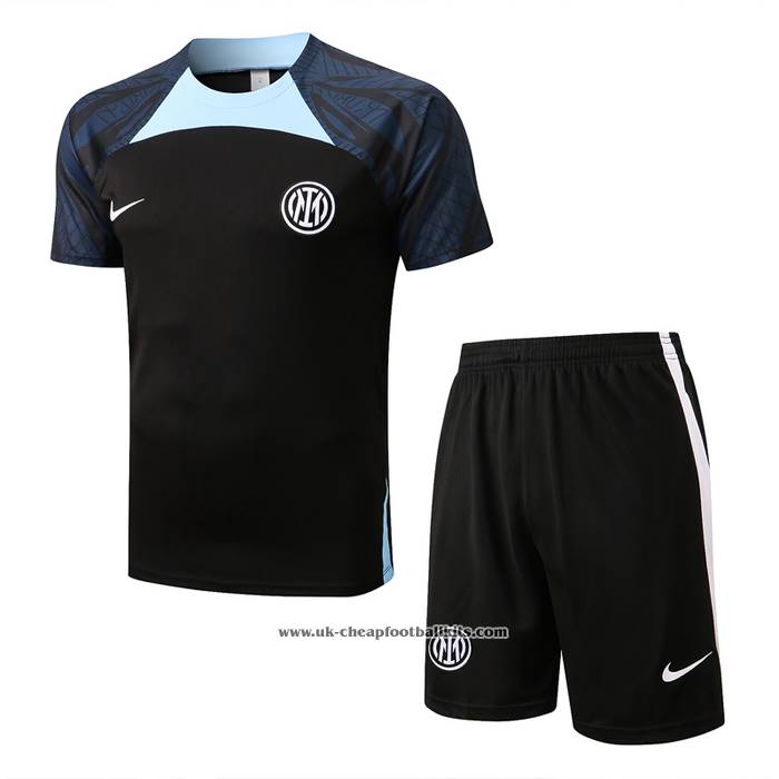 Tracksuit Inter Milan 2022-2023 Short Sleeve Black - Shorts